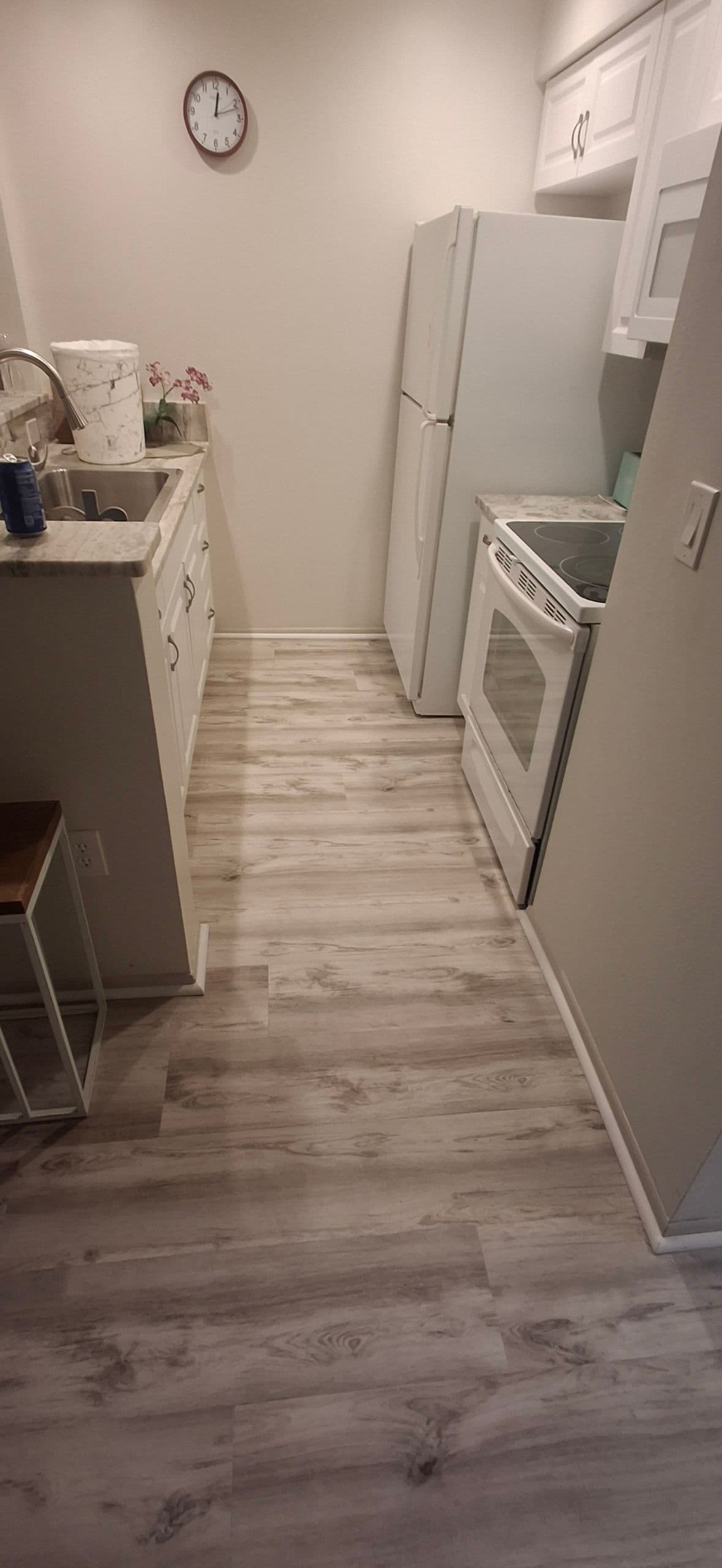 Waterproof Vinyl Plank Flooring Kitchen Makeover image
